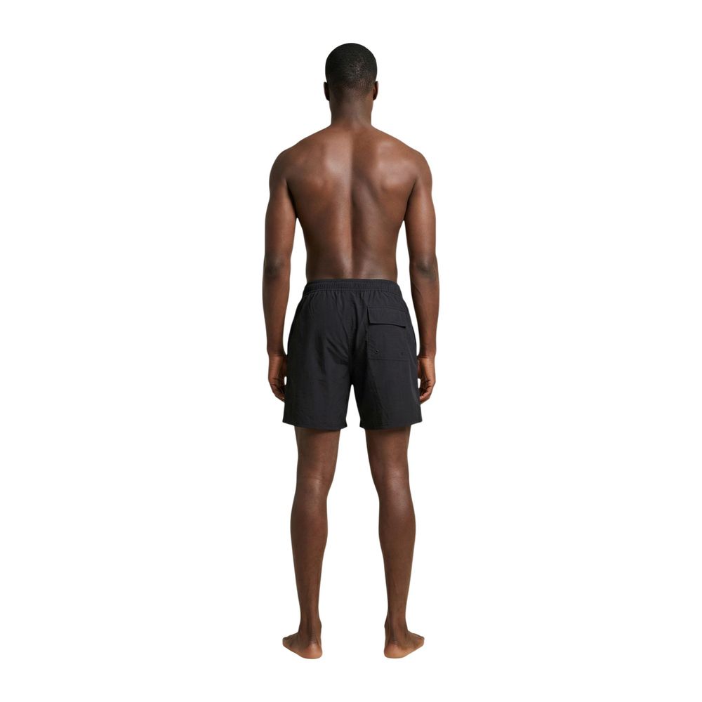 Lyle & Scott Schwarze Badeshorts aus Polyamid