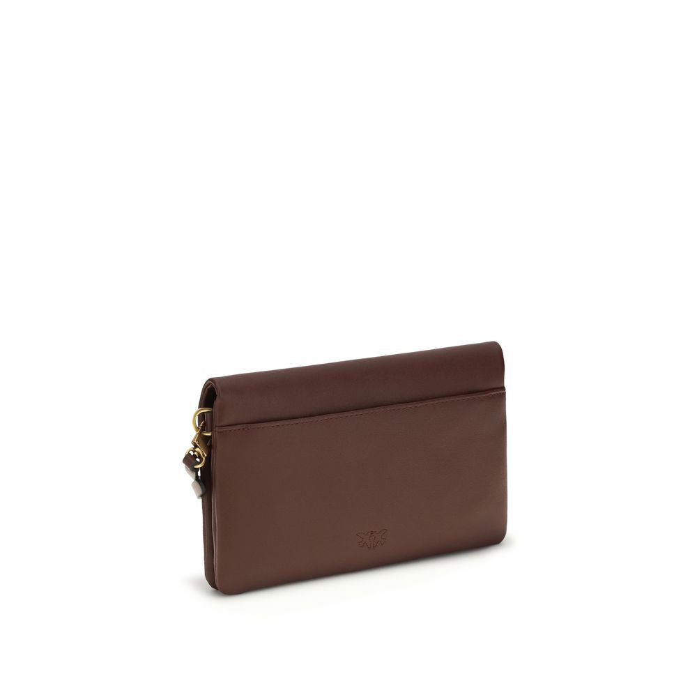 PINKO Schultertasche aus violettem Kalbsleder Bos Taurus