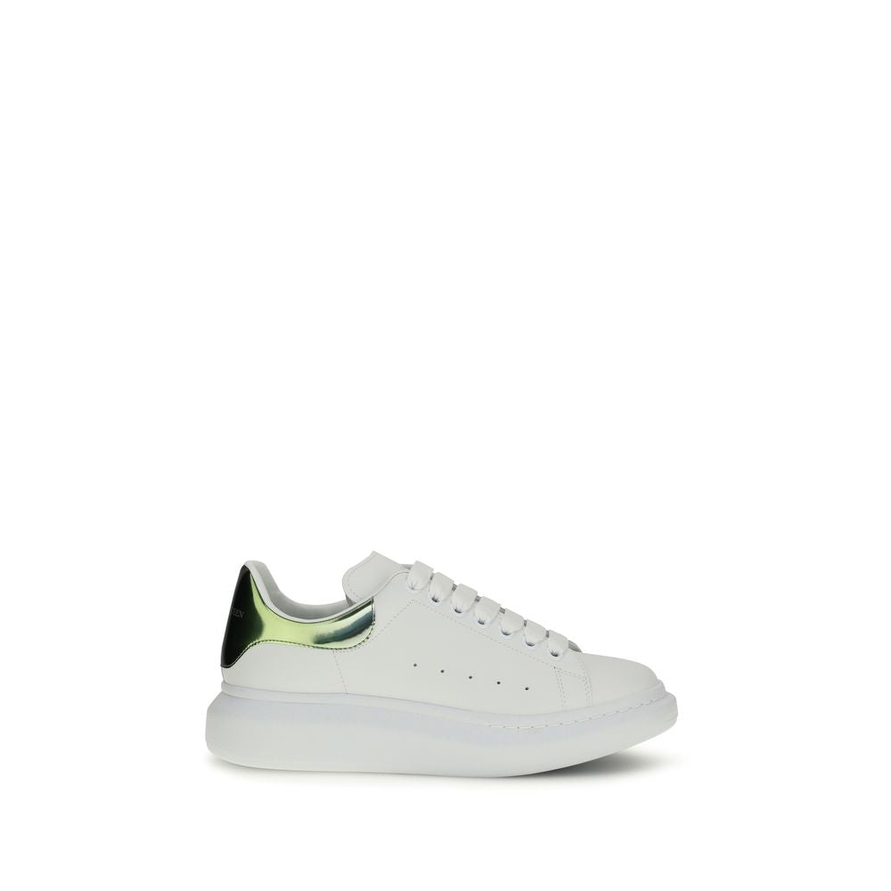 Alexander McQueen White Bos Taurus Calf Leather Platform Sneakers
