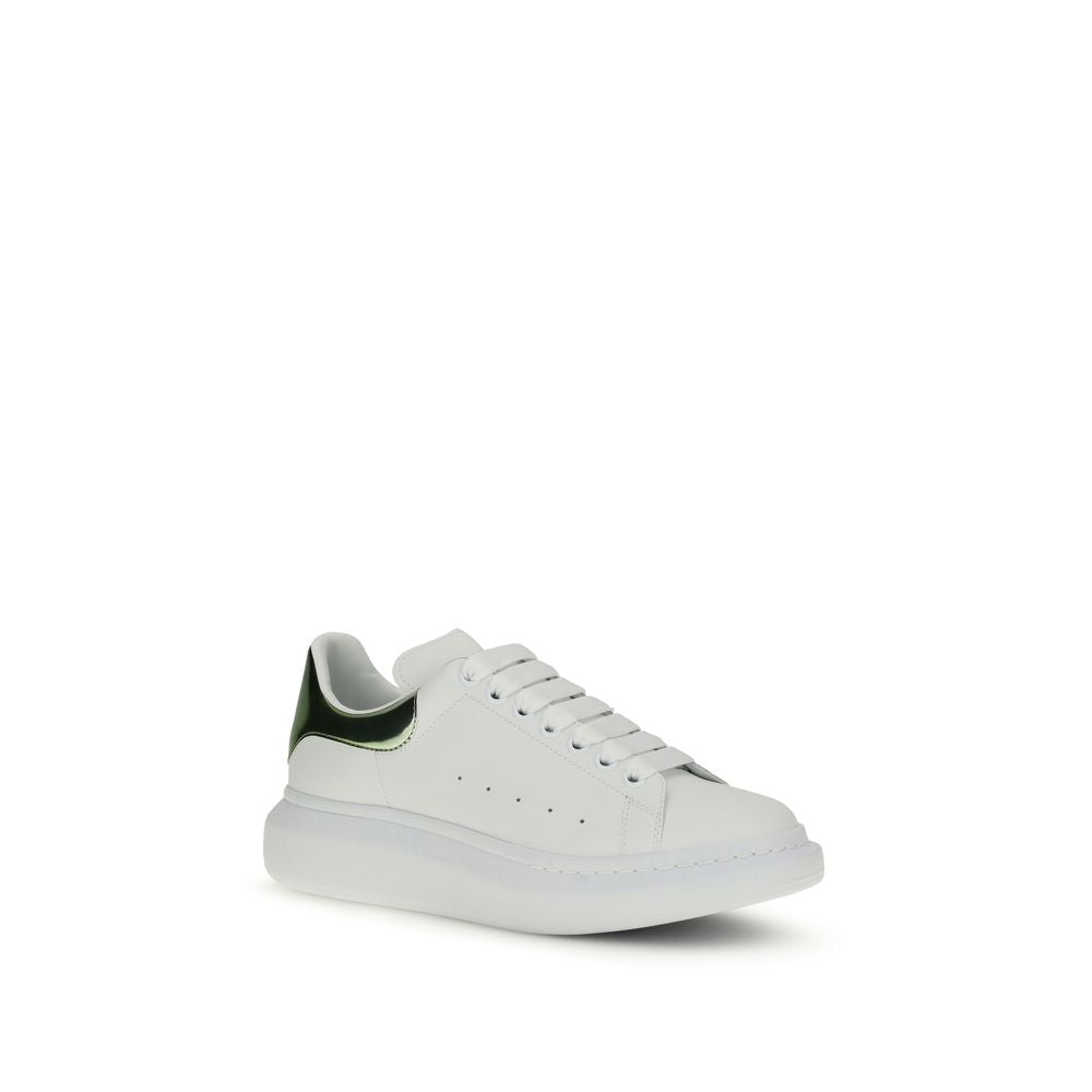 Alexander McQueen White Bos Taurus Calf Leather Platform Sneakers