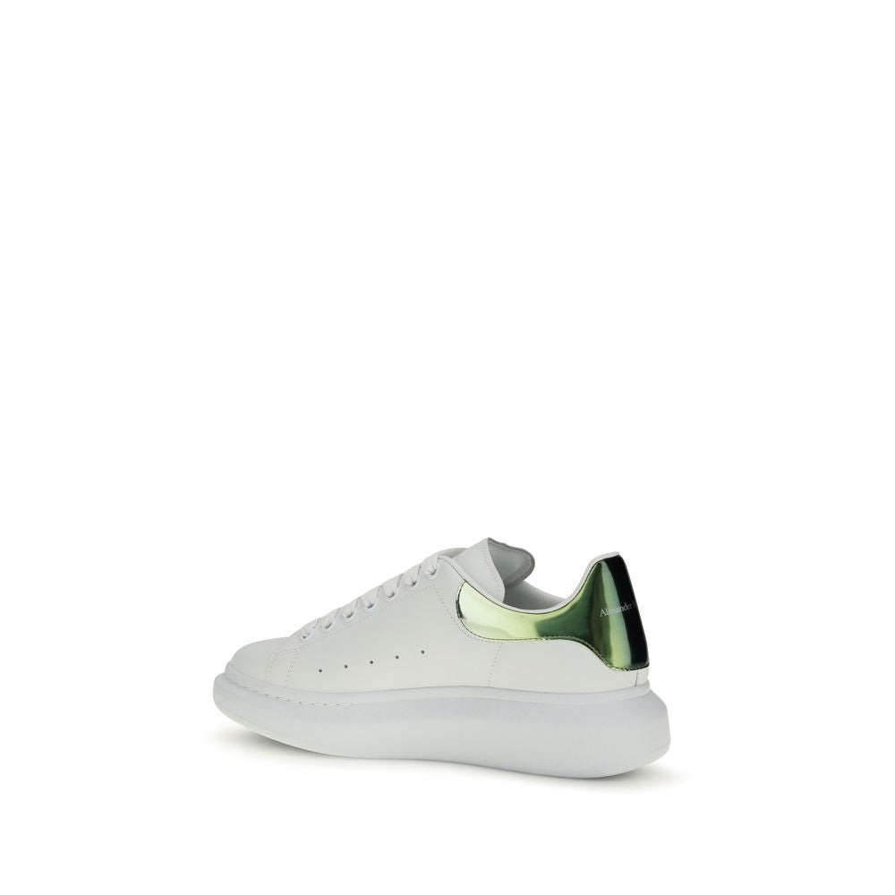 Alexander McQueen White Bos Taurus Calf Leather Platform Sneakers