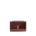 Saint Laurent shoulder bag Bos Taurus in burgundy calfskin