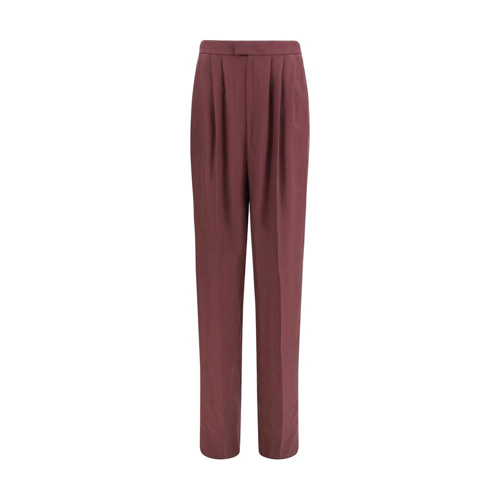Saint Laurent Lila Seidenhose