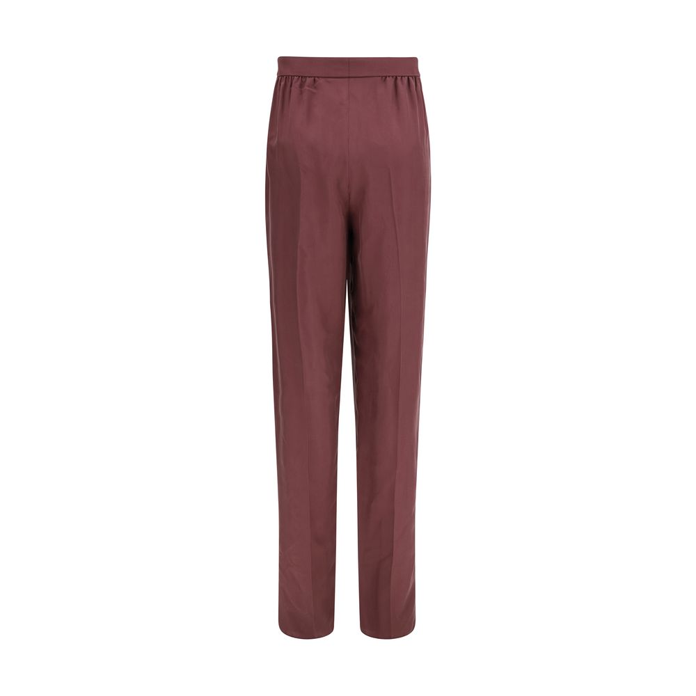 Saint Laurent Lila Seidenhose