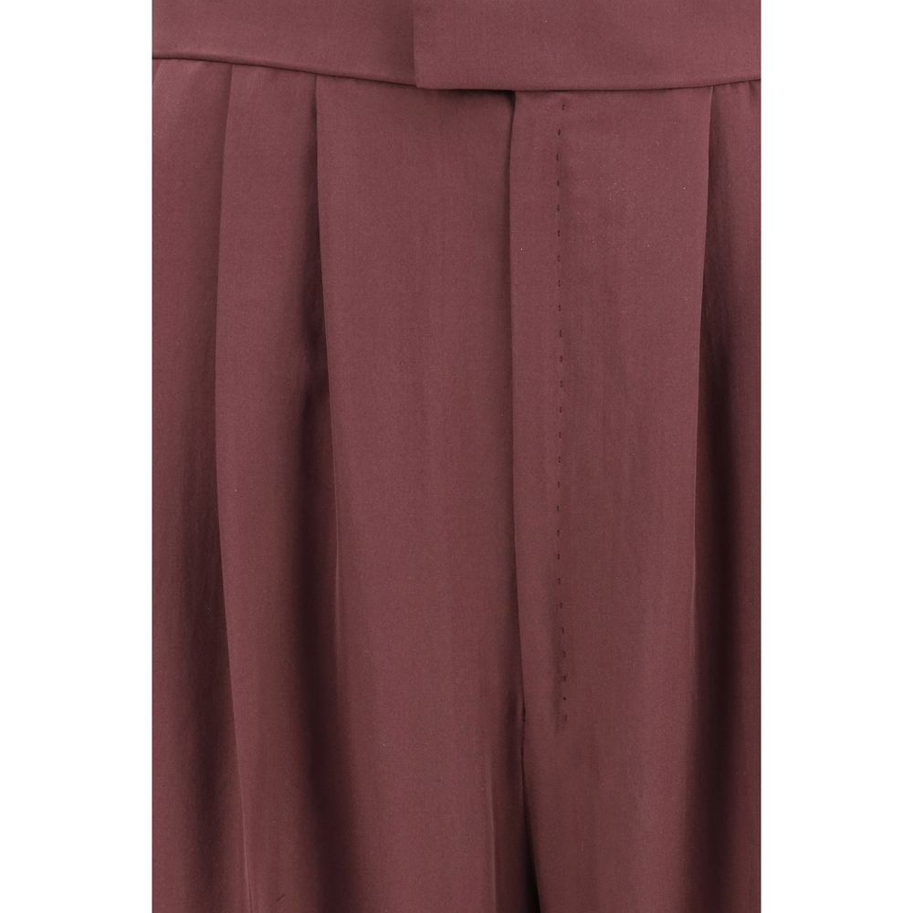 Saint Laurent Lila Seidenhose