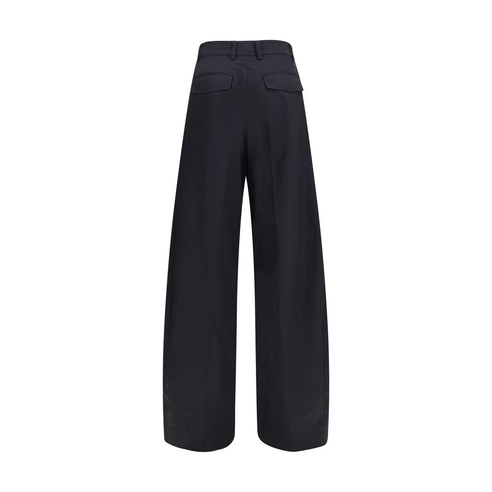 The Latest Schwarze Baumwollhose im Casual-Look