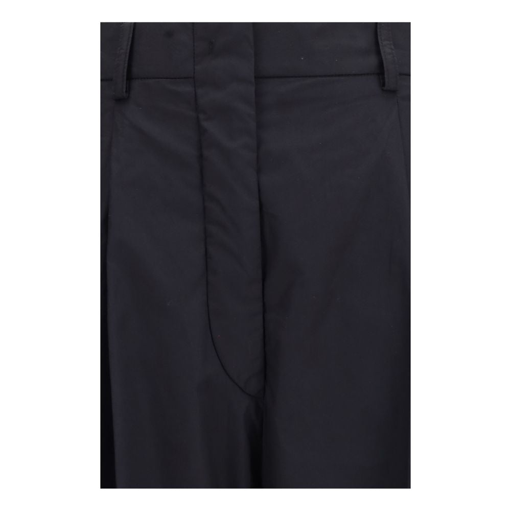 The Latest Schwarze Baumwollhose im Casual-Look