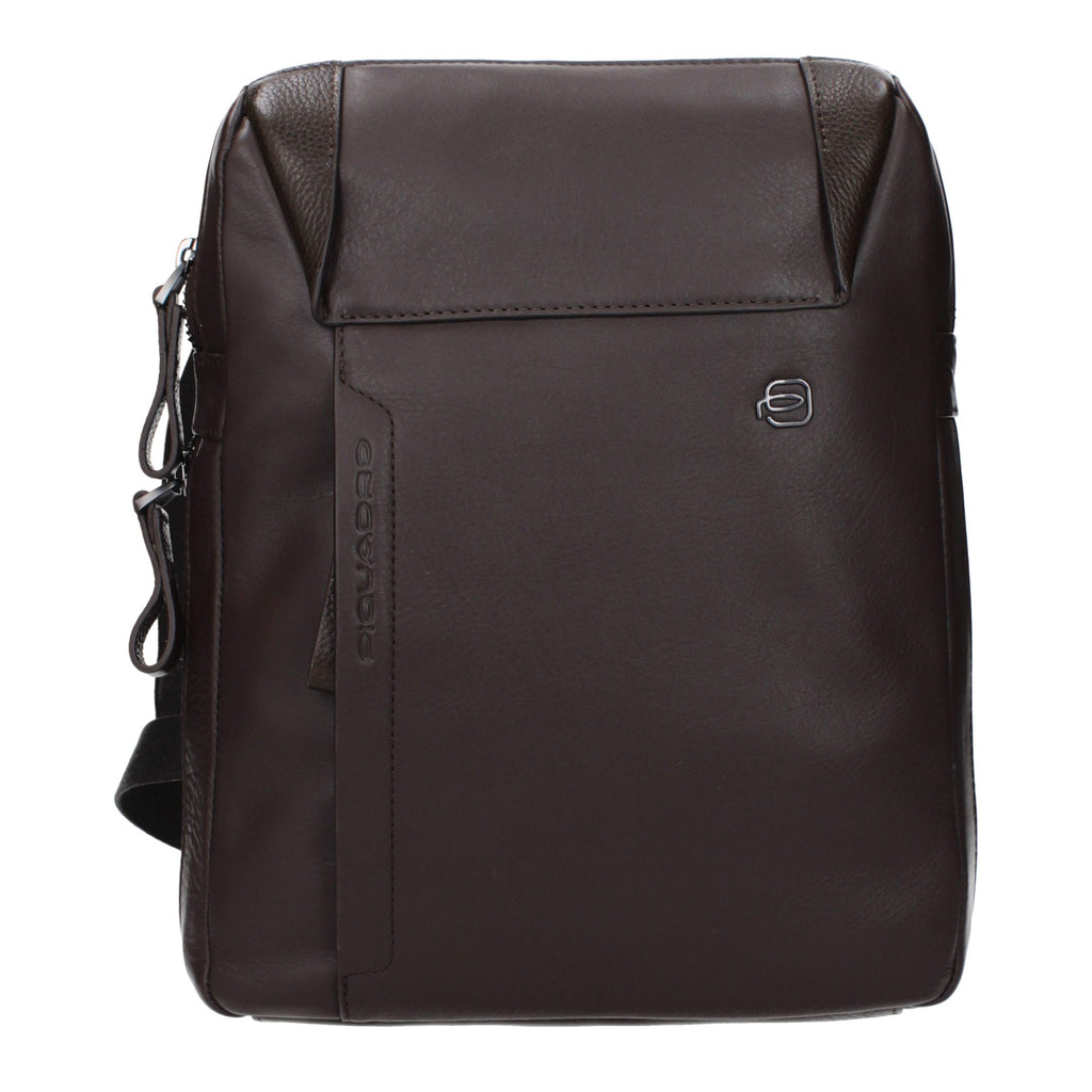 Piquadro Braune Leder Umhängetasche