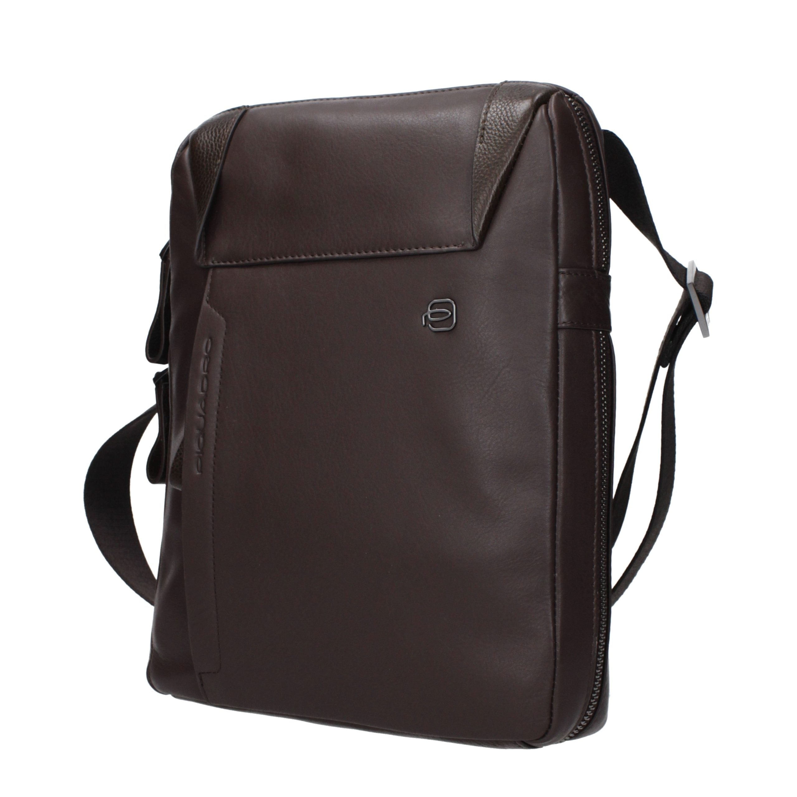 Piquadro Braune Leder Umhängetasche