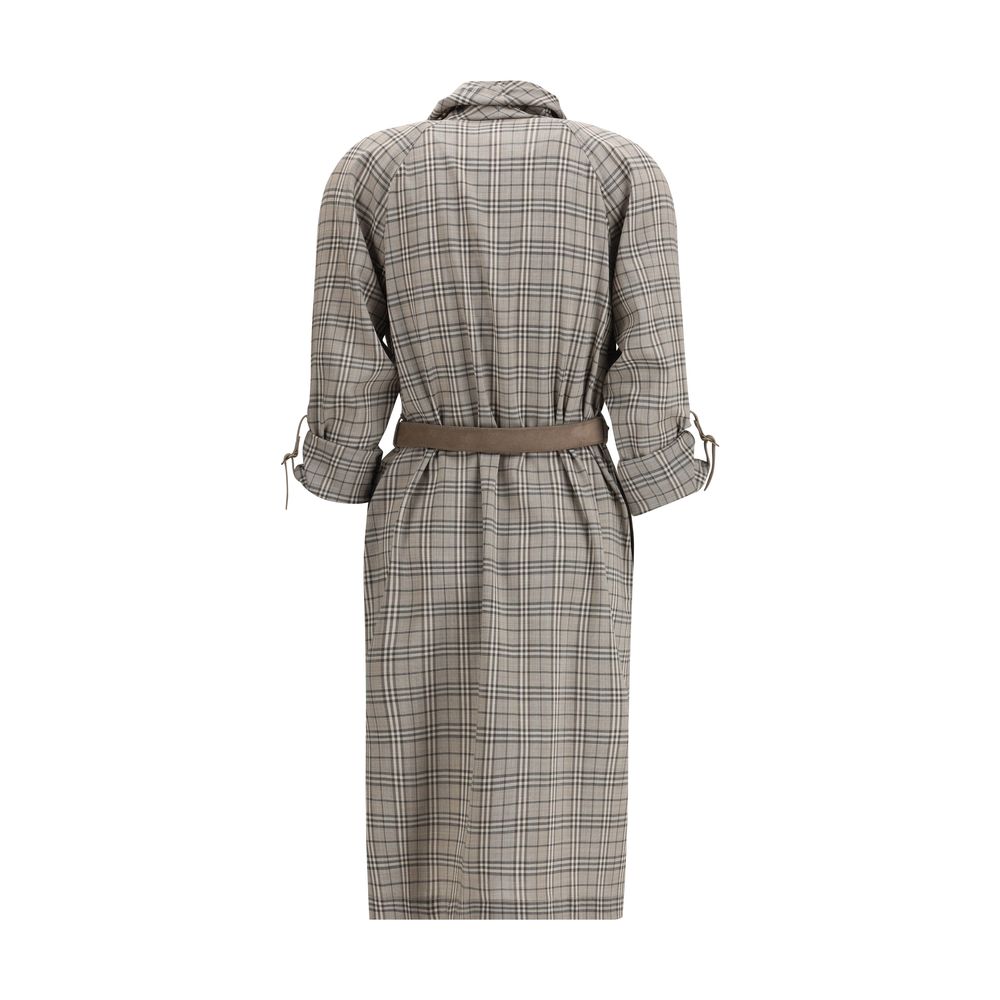 Burberry Graues Wollkleid für den Alltag