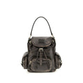 Miu Miu Brauner Kalbsleder-Rucksack Bos Taurus