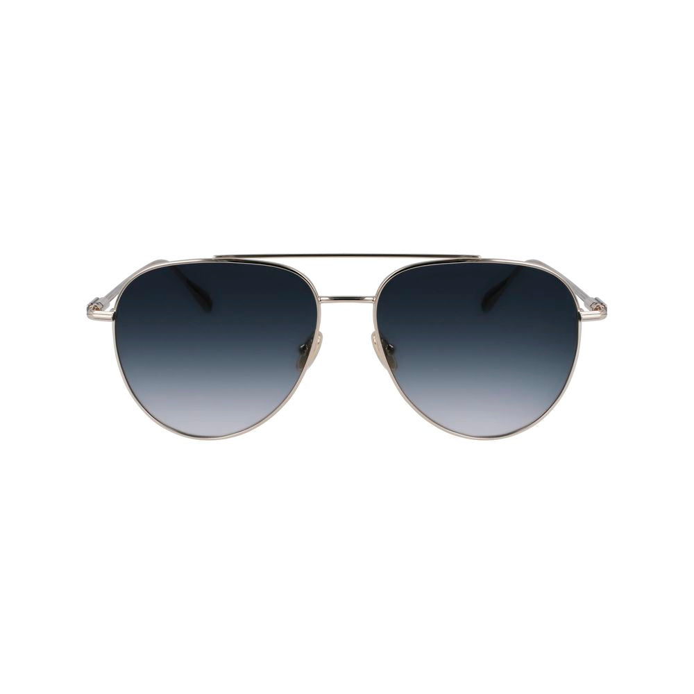Ferragamo gold metal sunglasses