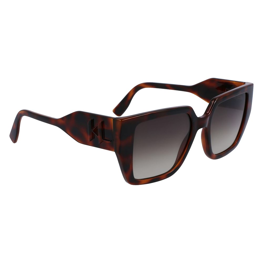 Karl Lagerfeld Brown Injection-Molded Sunglasses
