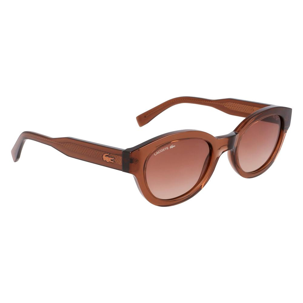 Lacoste Braune Spritzguss-Sonnenbrille