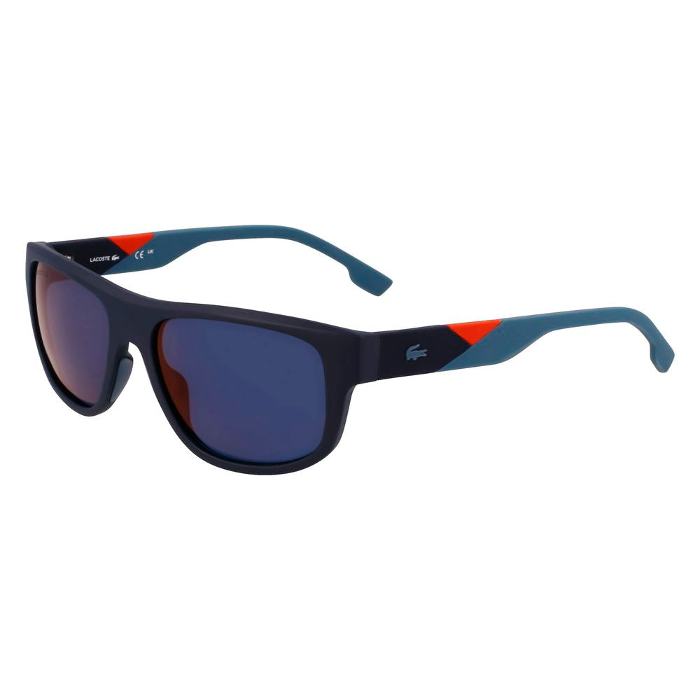 Lacoste Sonnenbrille mit blauen Einsätzen