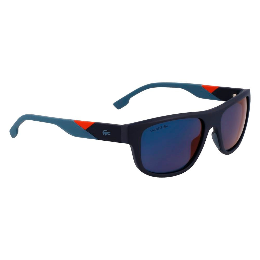 Lacoste Sonnenbrille mit blauen Einsätzen