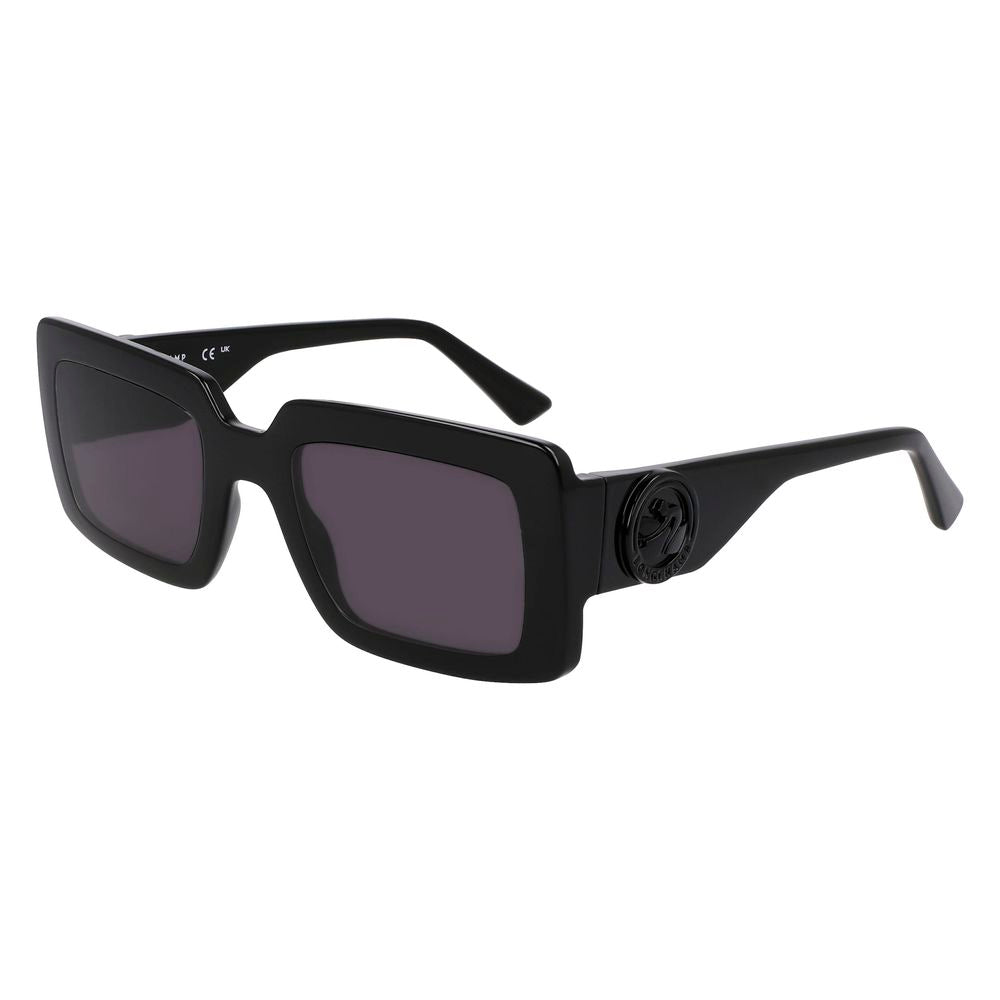 Longchamp Schwarze Sonnenbrille aus injected Material