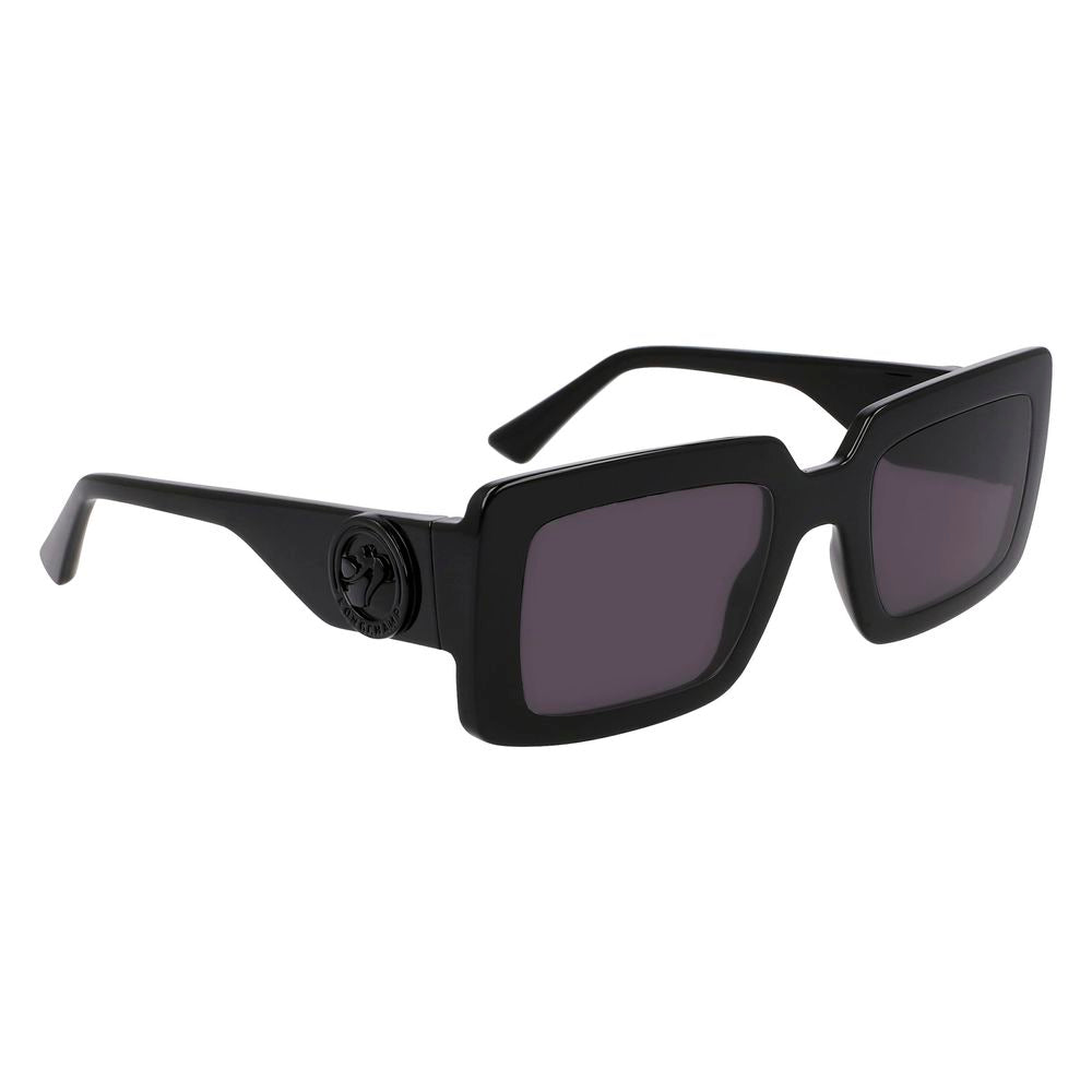 Longchamp Schwarze Sonnenbrille aus injected Material