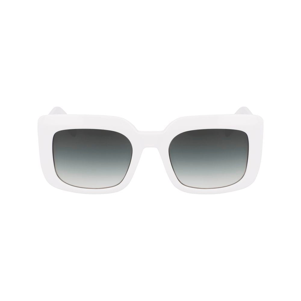 Longchamp Weiße Sonnenbrille aus Acetat