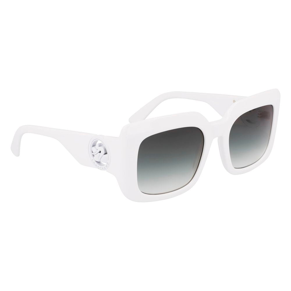 Longchamp Weiße Sonnenbrille aus Acetat