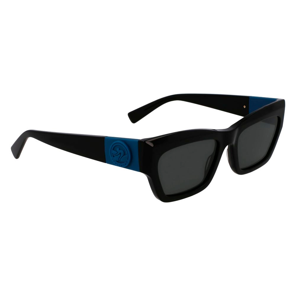 Longchamp Schwarze Sonnenbrille aus Acetat