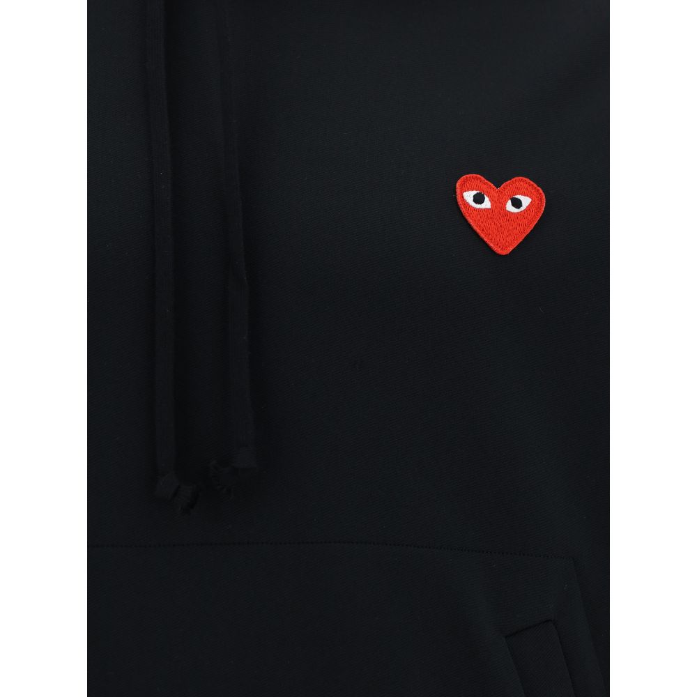 Comme Des Garçons Play Schwarzer Polyester-Sweatshirt