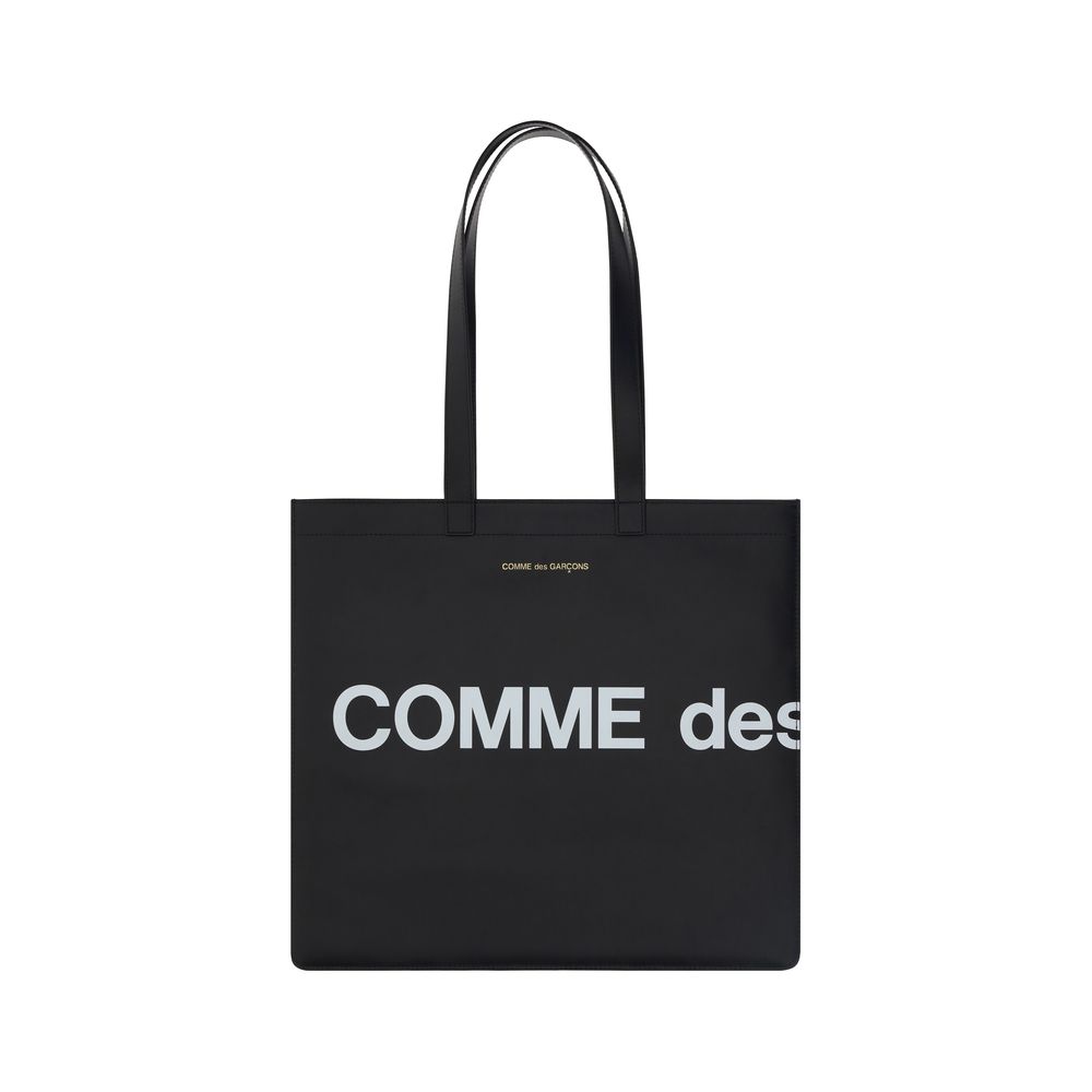 Comme Des Garçons Schwarze Bos Taurus Kalbsleder Schultertasche