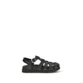 Prada Black Bos Taurus Calfskin Sandals