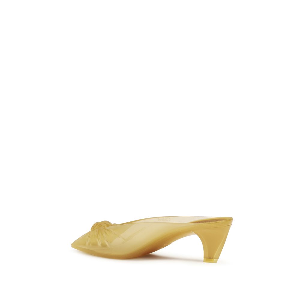 Chloé Beige Gummipantoletten