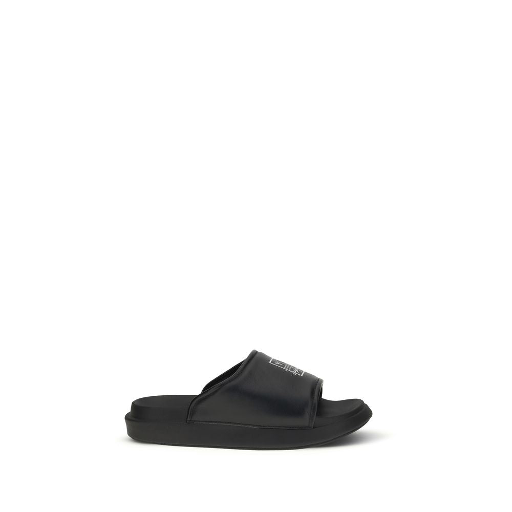 Y-3 Black Bos Taurus Calfskin Sandals