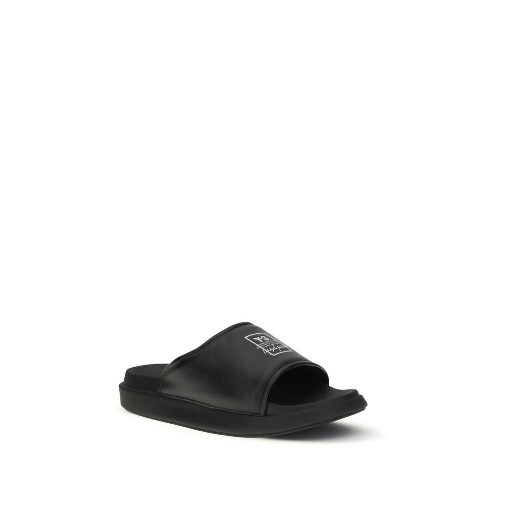 Y-3 Black Bos Taurus Calfskin Sandals