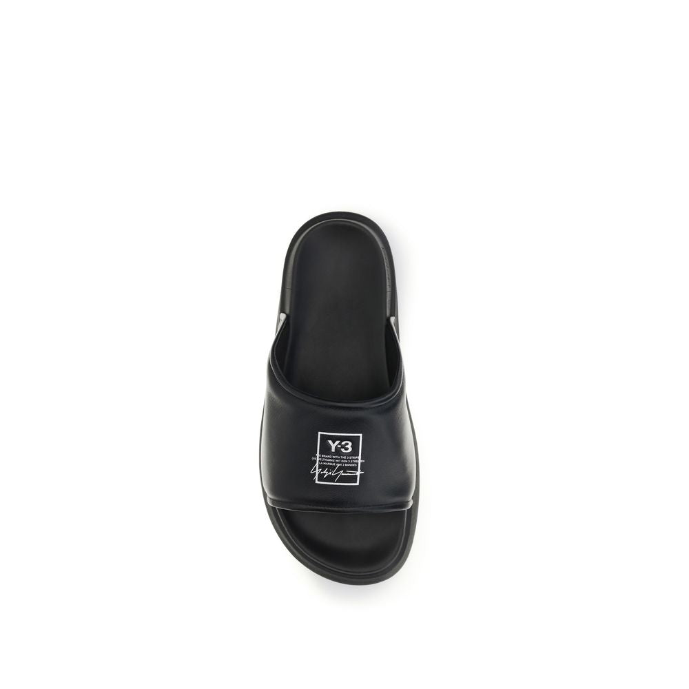 Y-3 Black Bos Taurus Calfskin Sandals