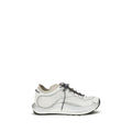 ROA White Athletic-Look Fabric Sneakers
