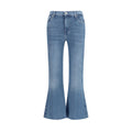 7FOR Blaue Baumwoll-Jeans mit ausgestelltem Bein