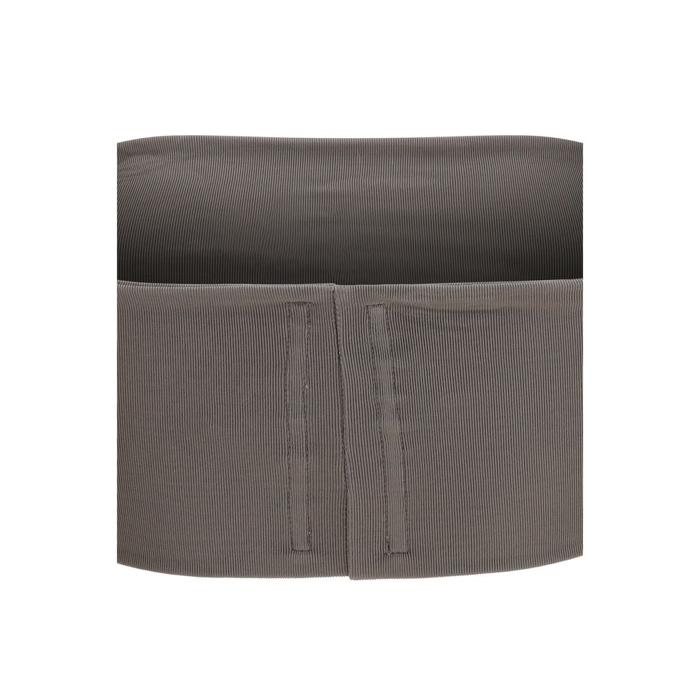 Rick Owens Grey Sleeveless Viscose T-Shirt