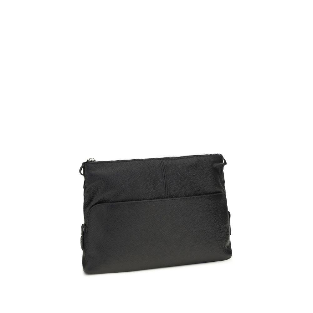 Maison Margiela Black Bos Taurus Calf Leather Clutch