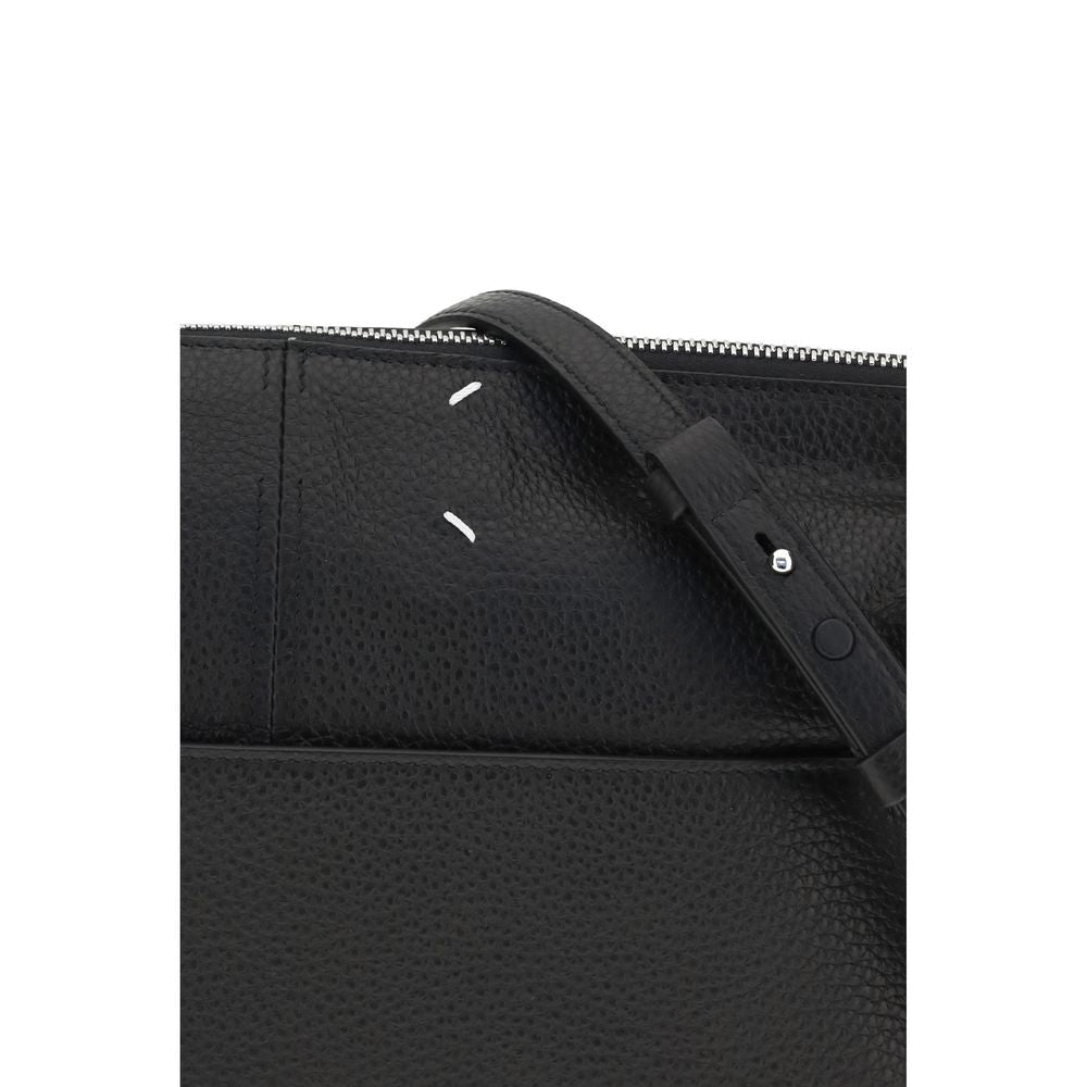 Maison Margiela Black Bos Taurus Calf Leather Clutch