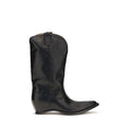 Maison Margiela Schwarze Bos Taurus Kalbsleder-Stiefel
