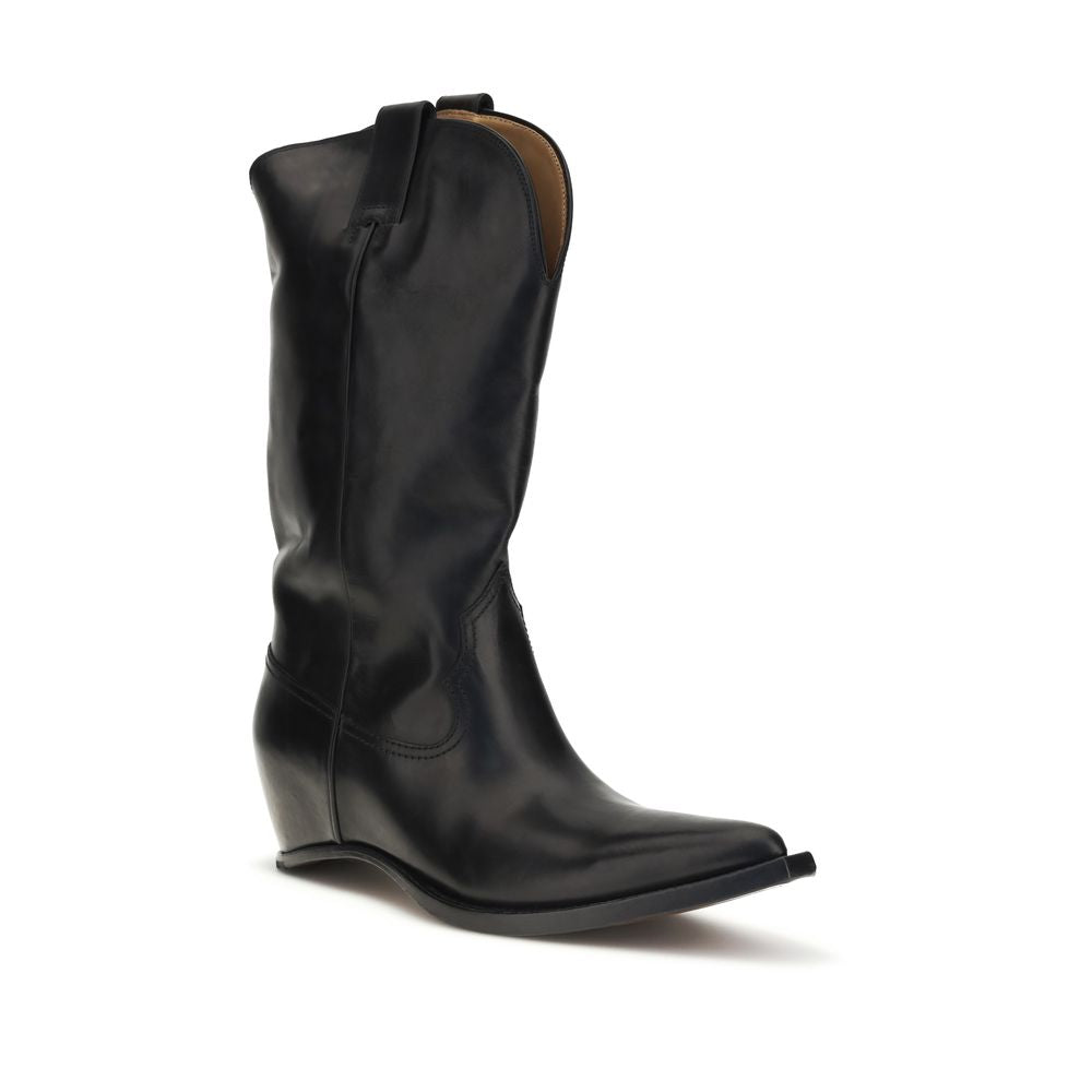 Maison Margiela Black Bos Taurus Calf Leather Boots