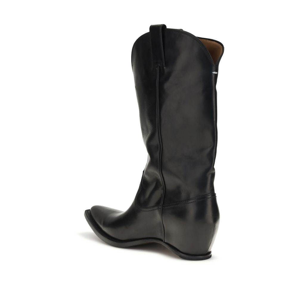 Maison Margiela Black Bos Taurus Calf Leather Boots