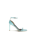 Tom Ford Stiletto Sandals in Blue Calfskin Bos Taurus