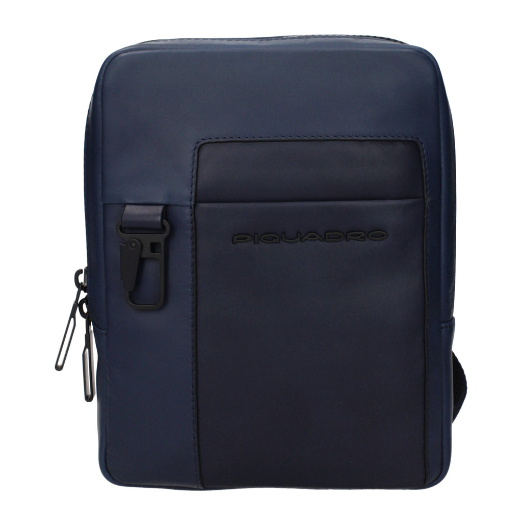 Piquadro Blaue Leder Umhängetasche