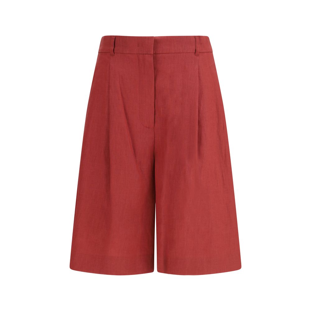 Max Mara Mehrfarbige Leinen-Bermudashorts