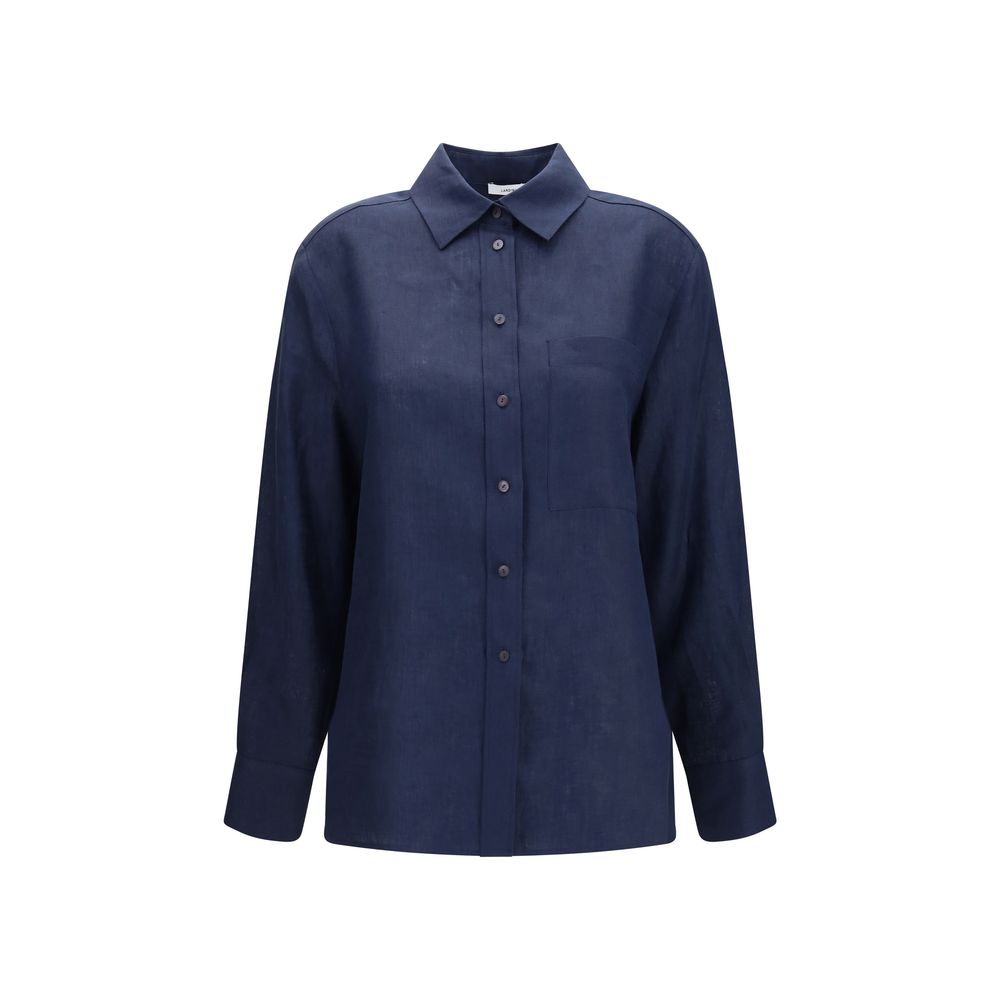 Lardini Blue Linen Shirt