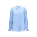 Lardini Blaues Leinenhemd
