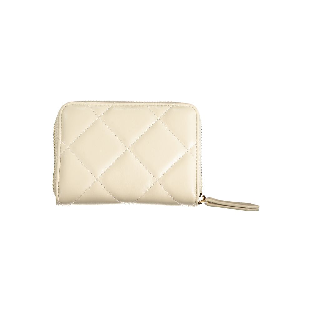Mario Valentino Beige Polyurethane Damen Geldbörse