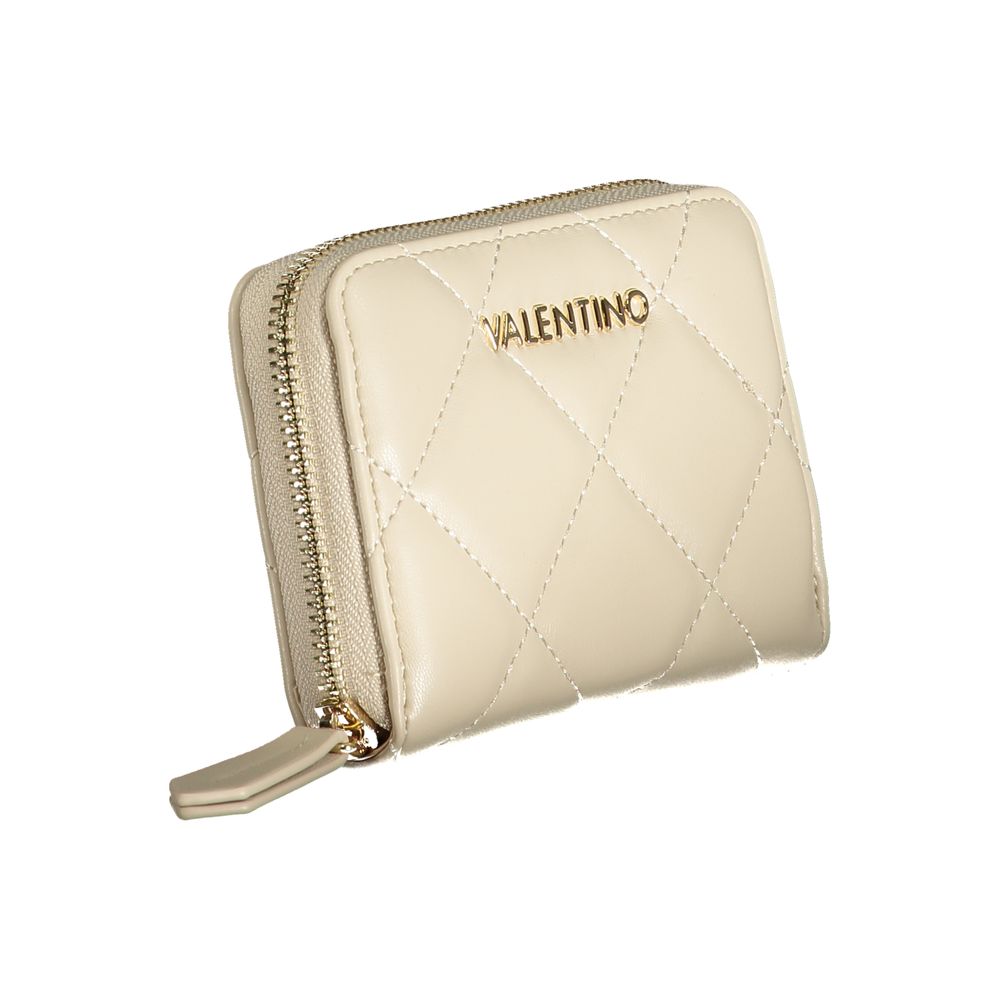 Mario Valentino Beige Polyurethane Damen Geldbörse