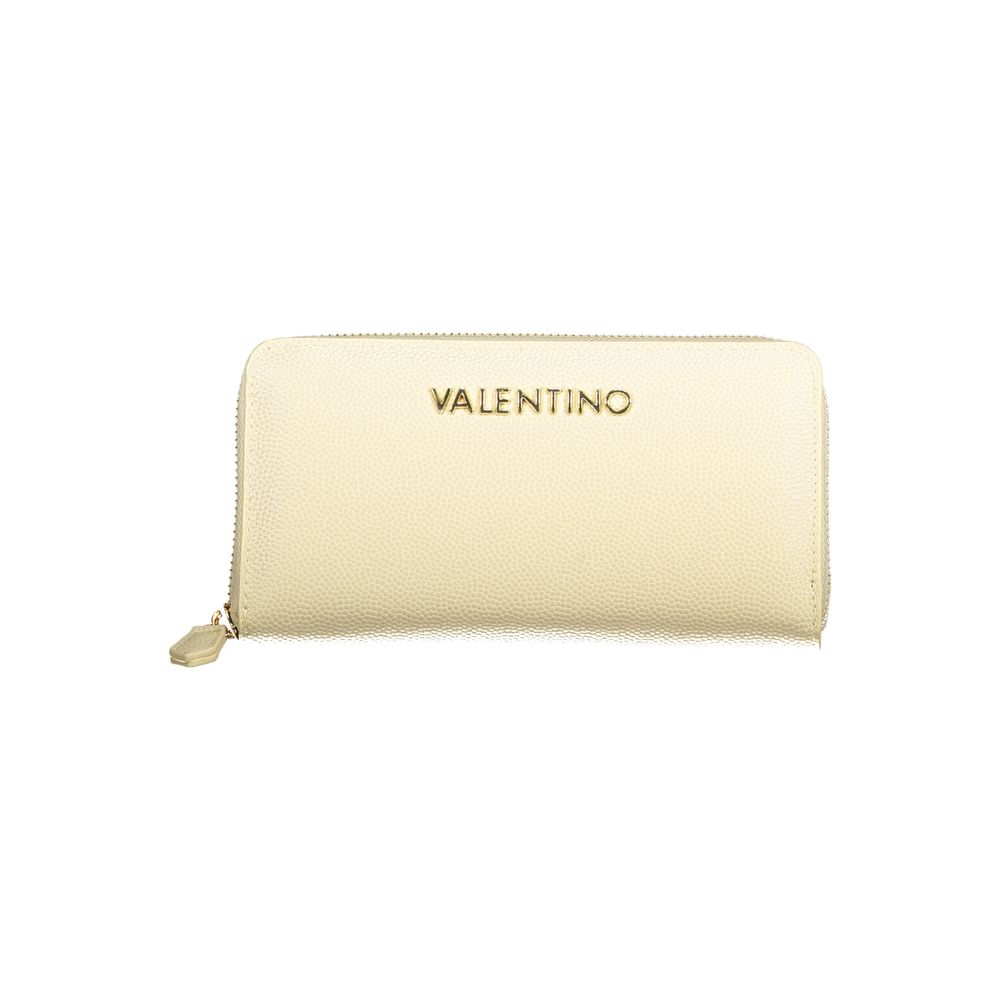 Mario Valentino Beige Polyurethane Damen Geldbörse