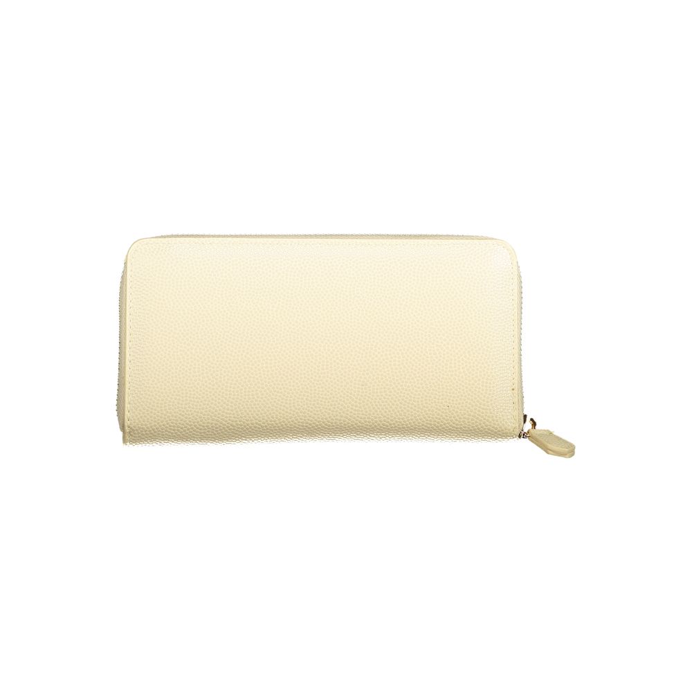 Mario Valentino Beige Polyurethane Damen Geldbörse