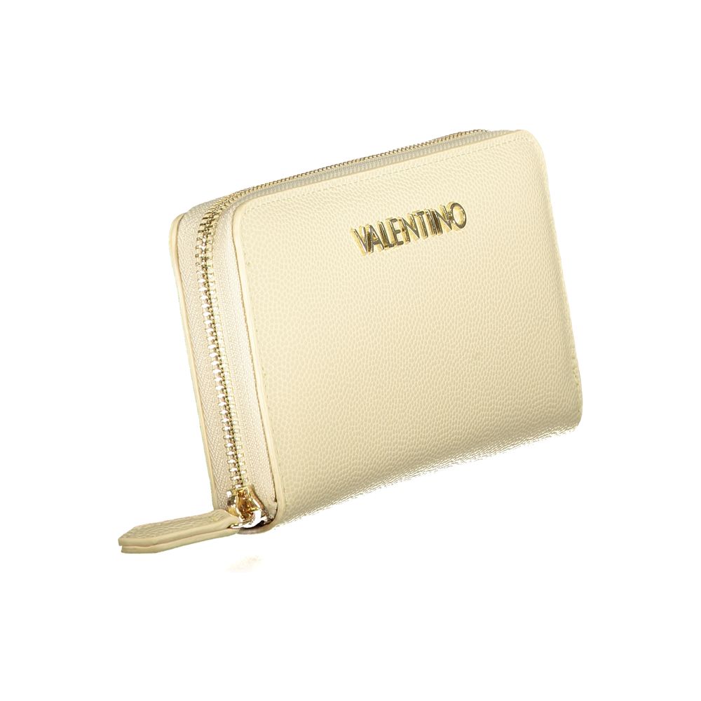 Mario Valentino Beige Polyurethane Damen Geldbörse